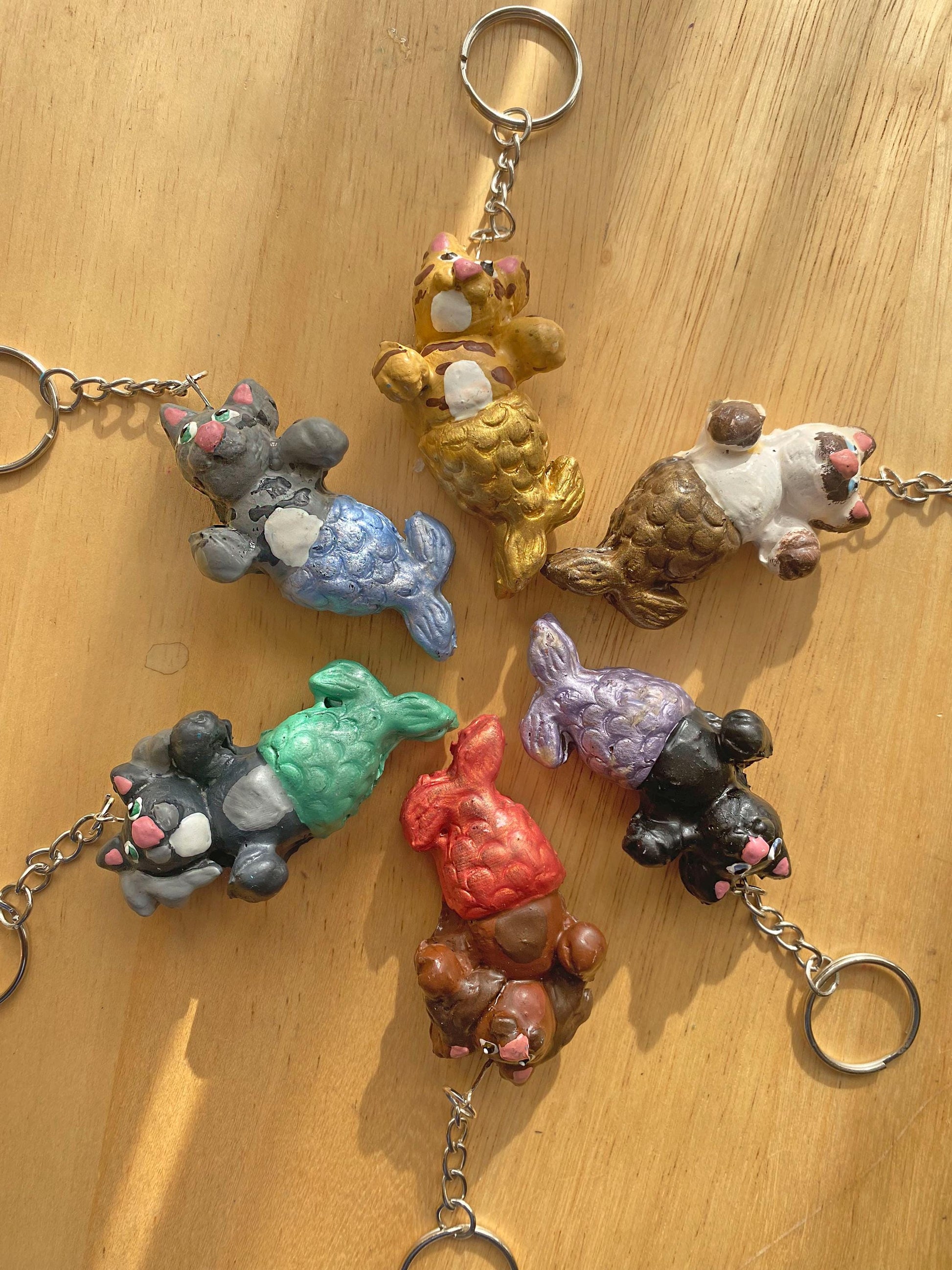 Catfish keychains Cat Lover Gift Idea