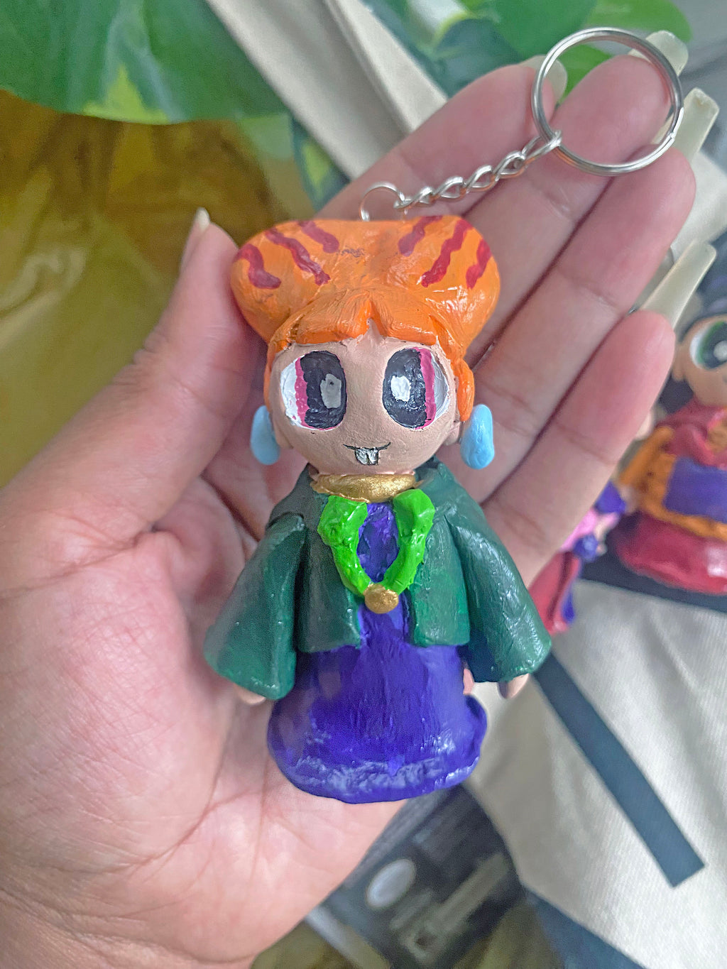 Powerpuff Girls Sanderson Sisters charm keychains