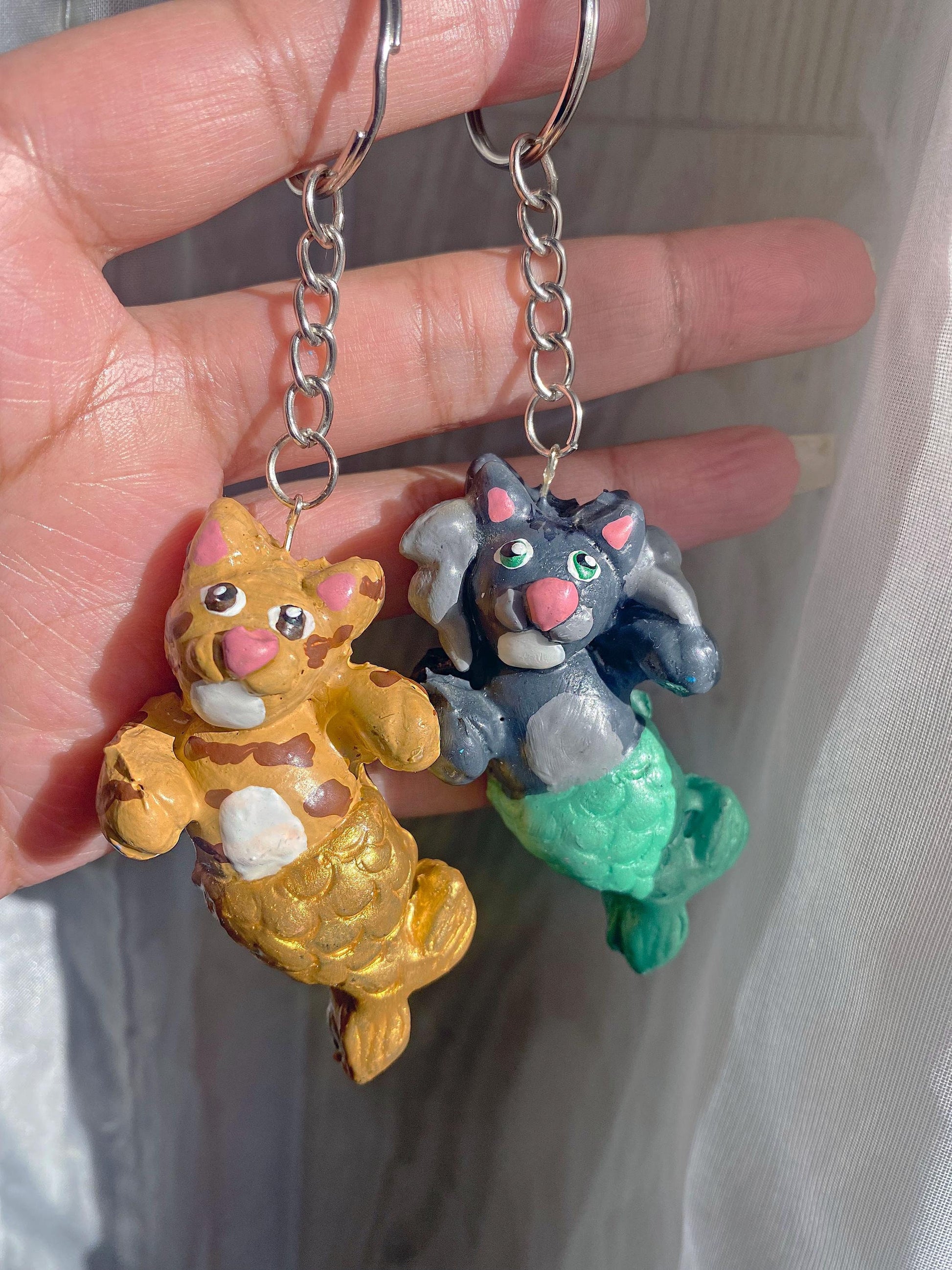 Catfish keychains Cat Lover Gift Idea