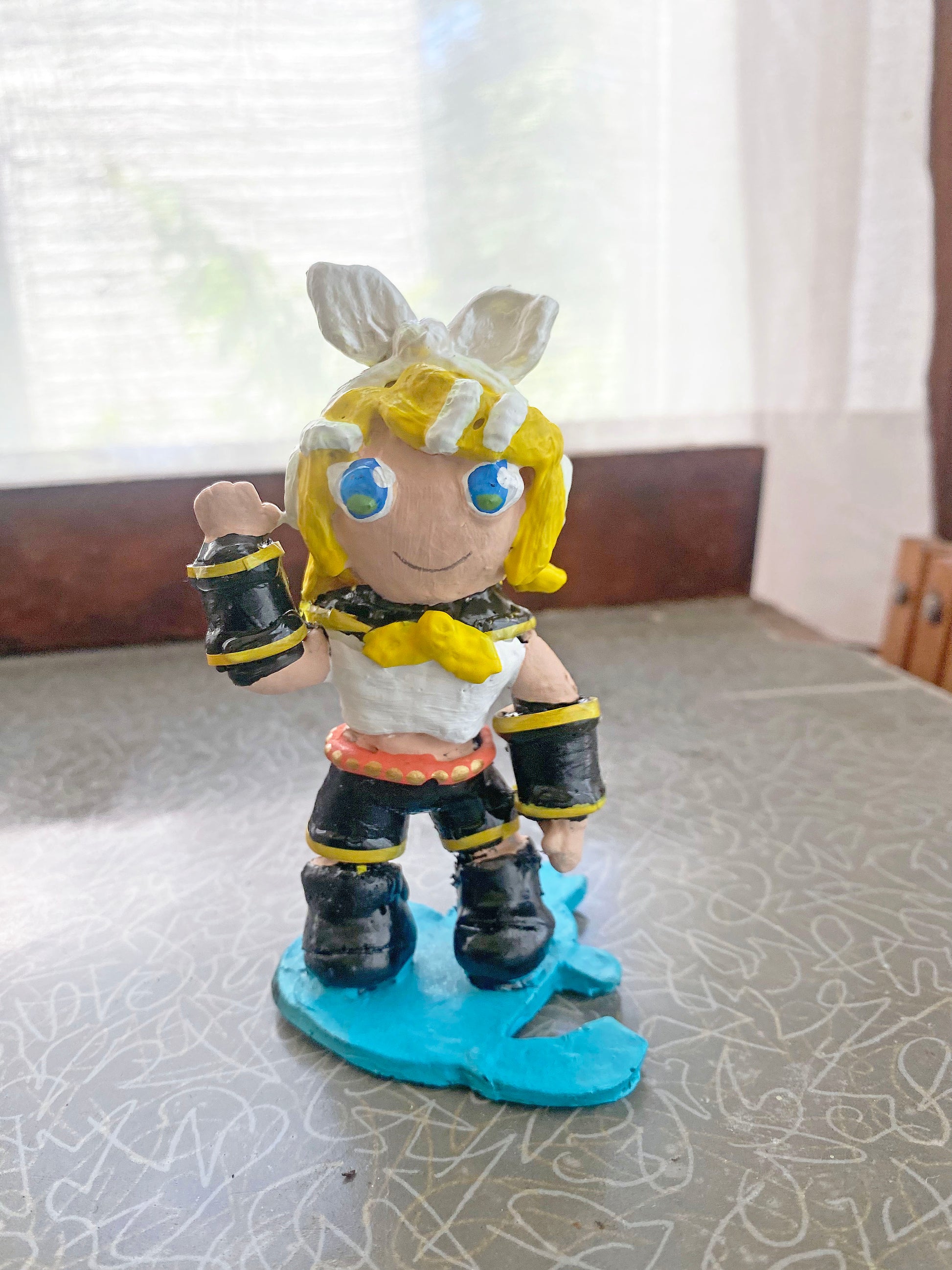 Rin Kagamine Vocaloid Inspired Collectible Figurine